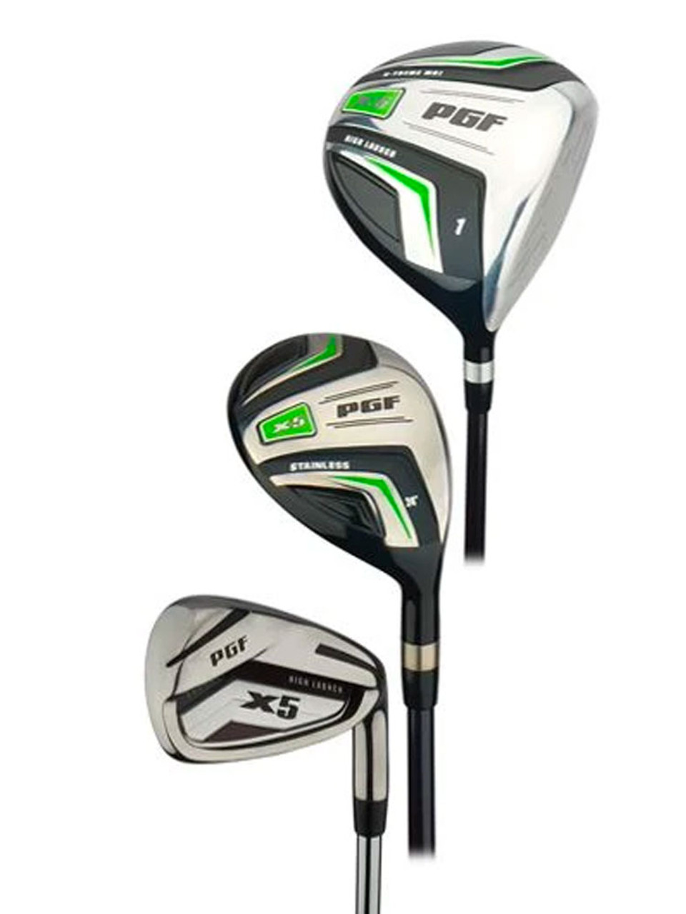 PGF X5 Full Golf Club Set Steel Shafts Mens GolfBox